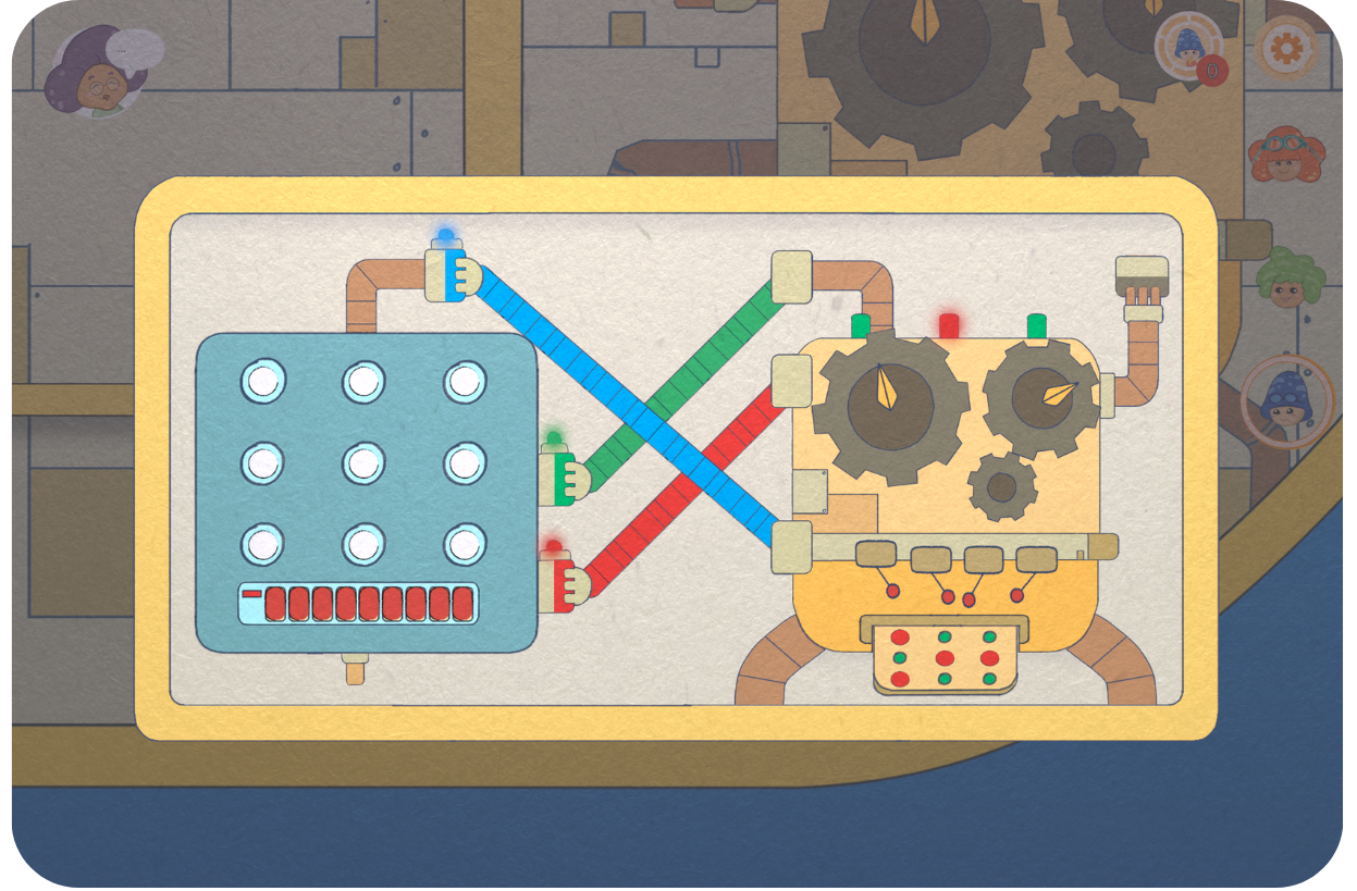Minigame puzzle screen